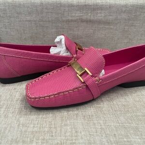 Lauren Ralph Lauren Pink Loafers with Gold Accent